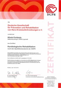 20160719_Zertifikat Kardiologische Rehabilitation DGPR